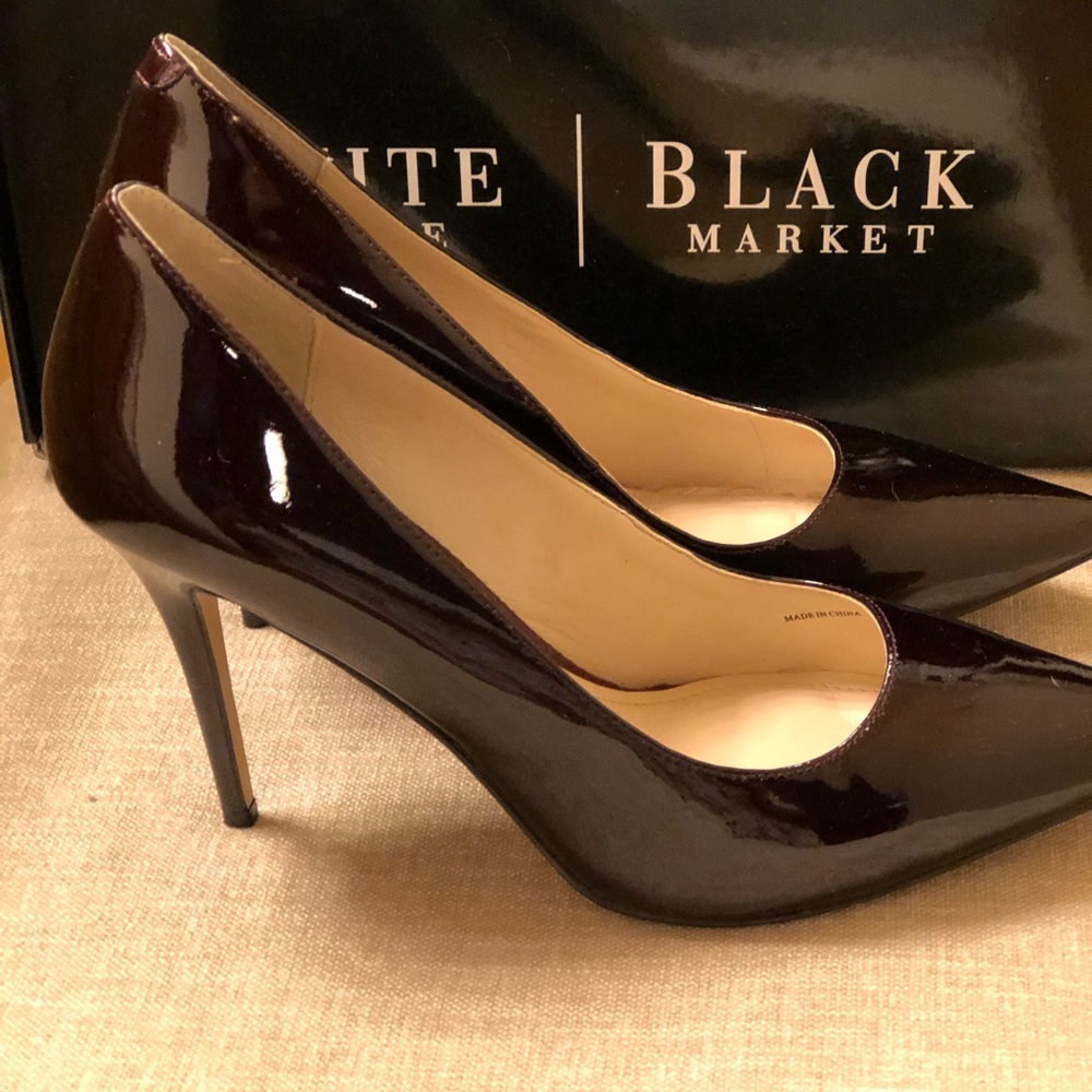 Patent leather heels
